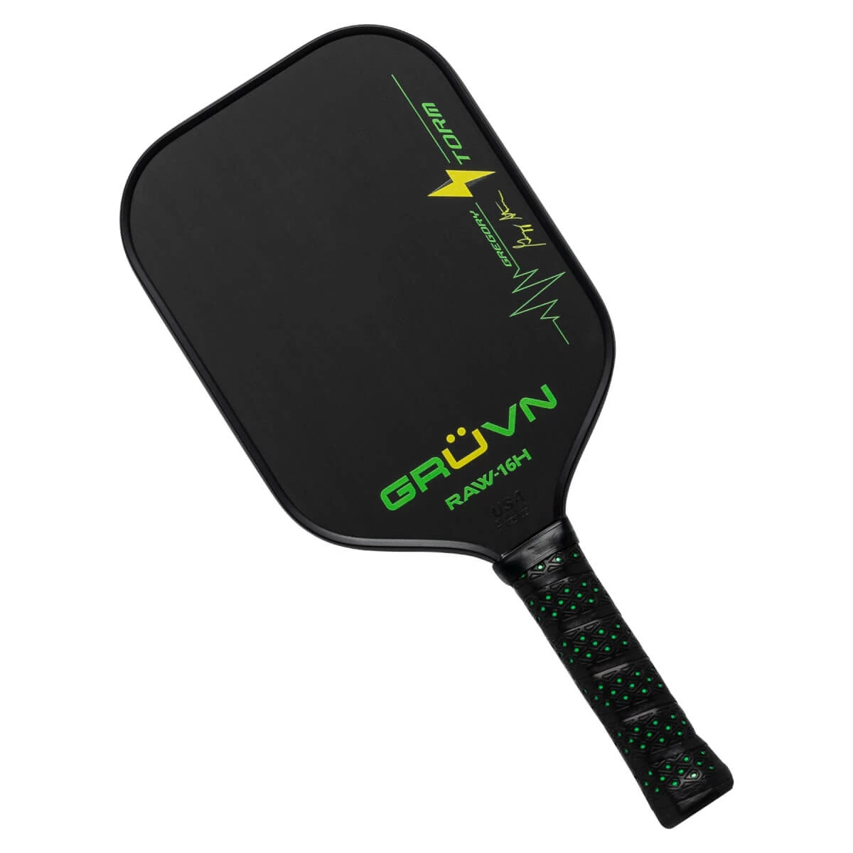 Outlet ๐ GRUVN RAW-16H Gregory Storm Middleweight Carbon Fiber Pickleball Paddle ๐