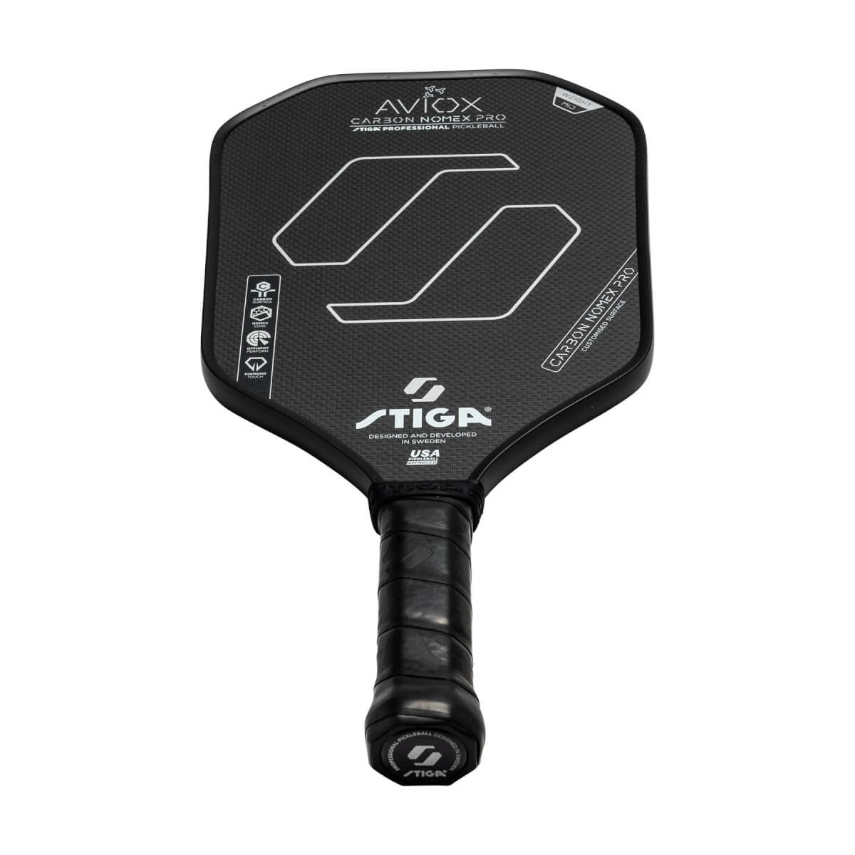Brand new โจ STIGA Aviox Carbon Nomex Pro Middleweight Carbon Fiber Pickleball Paddle ๐ - Image 10