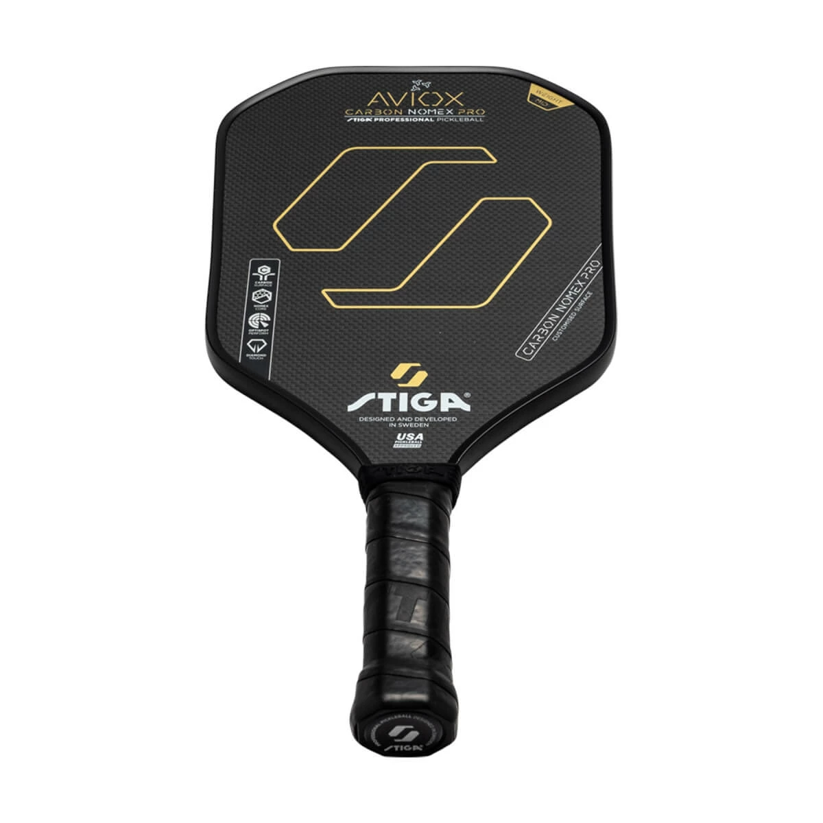 Brand new โจ STIGA Aviox Carbon Nomex Pro Middleweight Carbon Fiber Pickleball Paddle ๐ - Image 4