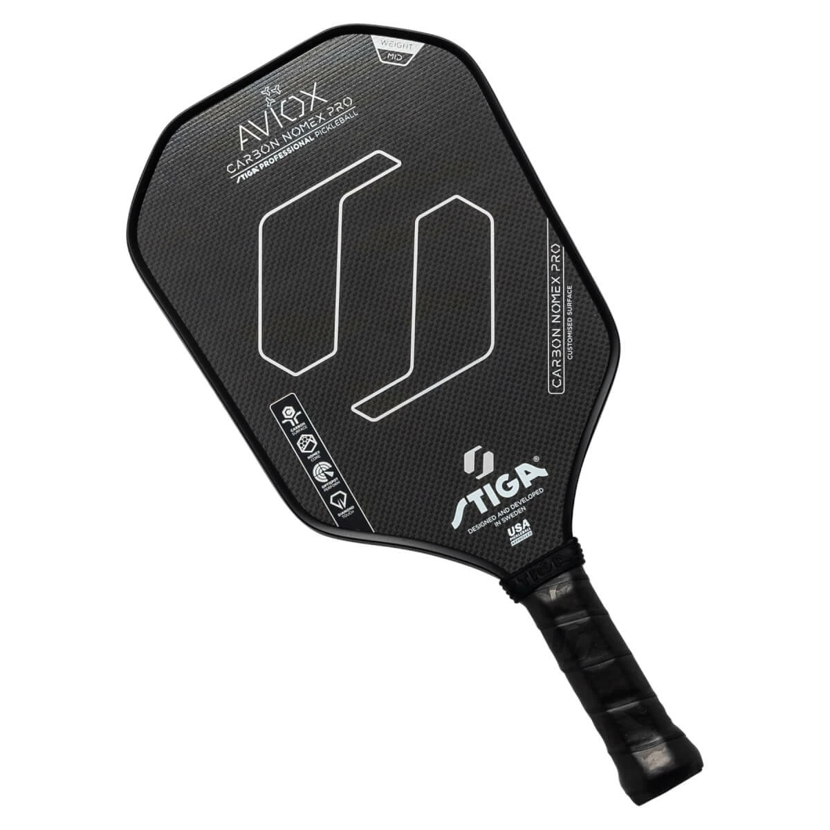 Brand new โจ STIGA Aviox Carbon Nomex Pro Middleweight Carbon Fiber Pickleball Paddle ๐ - Image 7
