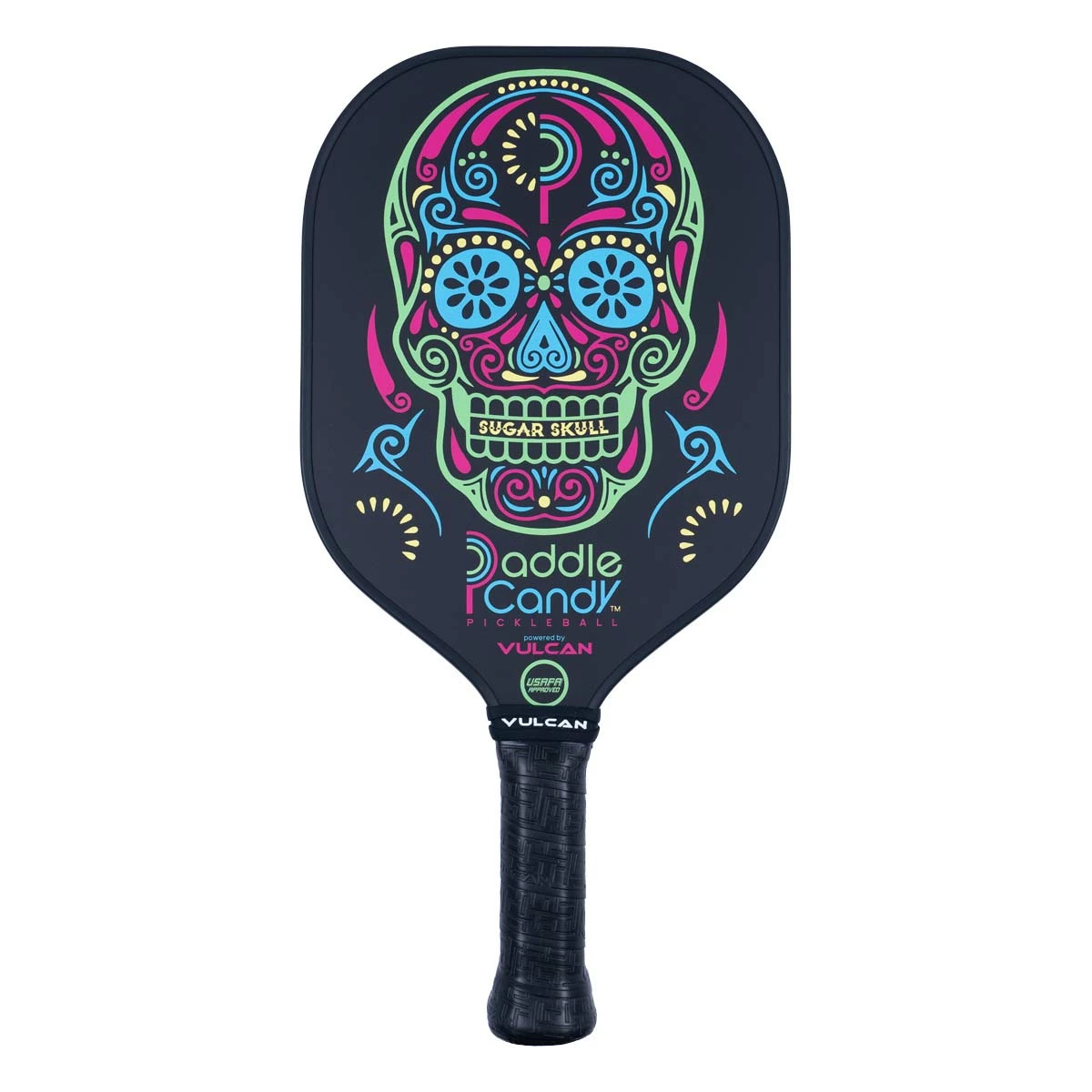 Best deal ๐ Vulcan Paddle ๐ฌ Candy "Sugar Skull" Middleweight Carbon Fiber Pickleball Paddle ๐ - Image 3