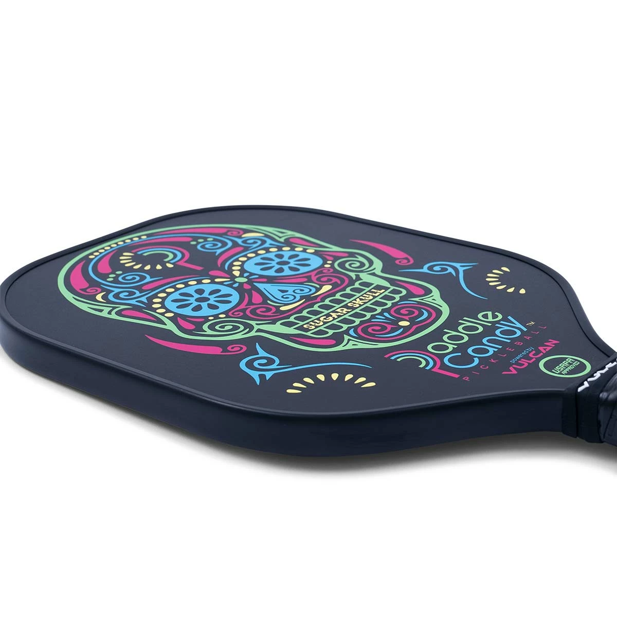Best deal ๐ Vulcan Paddle ๐ฌ Candy "Sugar Skull" Middleweight Carbon Fiber Pickleball Paddle ๐ - Image 2